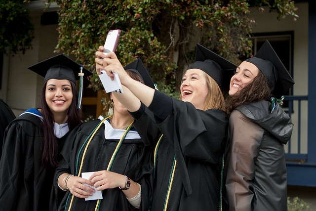 Selfie moment spring commencement 2019